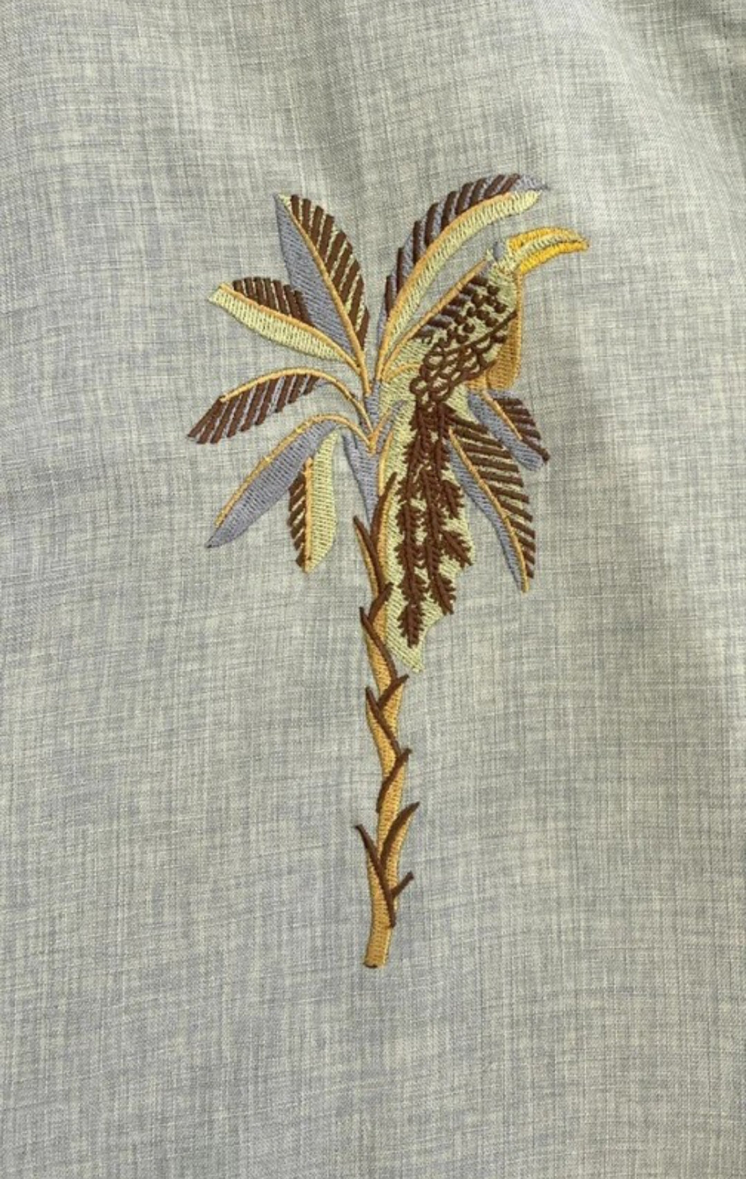 Premium Olive Green Embroidered Casual Shirt