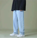 Men’s Light Blue Loose Fit Denim Jeans – Casual Streetwear Baggy Pants